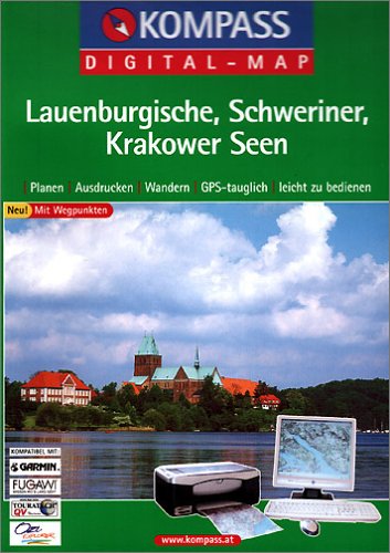 Lauenburgische, Schweriner, Krakower Seen, 1 CD-ROM: Planen, Ausdrucken, Wandern. GPS-tauglich. Mit Wegpunkten. Für Windows 95/98/2000/NT/XP