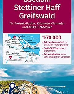 KOMPASS Fahrradkarte 3349 Usedom, Stettiner Haff, Greifswald 1:70.000: reiß- und wetterfest mit Extra Stadtplänen
