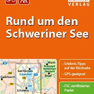 Klemmer Pocket Rad- und Wanderkarte Rund um den Schweriner See: GPS geeignet, Erlebnis-Tipps auf der Rückseite, 1:50000